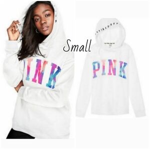 VS PINK WATERCOLOR CROSSOVER TUNIC HOODIE